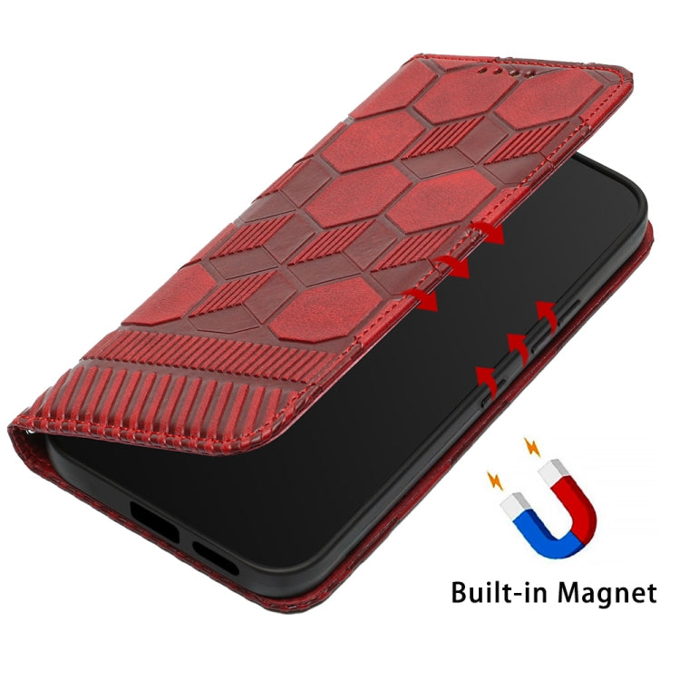 Custodia per telefono a conchiglia in pelle magnetica con trama di calcio, For Samsung Galaxy A53 5G, For Samsung Galaxy A73 5G, For Samsung Galaxy S20 FE 2022 / S20 FE 5G&4G / S20 Lite / S20 Fan Edition, For Samsung Galaxy S21 5G