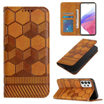 Custodia per telefono a conchiglia in pelle magnetica con trama di calcio, For Samsung Galaxy A53 5G, For Samsung Galaxy A73 5G, For Samsung Galaxy S20 FE 2022 / S20 FE 5G&4G / S20 Lite / S20 Fan Edition, For Samsung Galaxy S21 5G