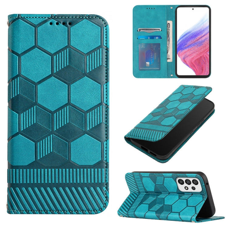 Custodia per telefono a conchiglia in pelle magnetica con trama di calcio, For Samsung Galaxy A53 5G, For Samsung Galaxy A73 5G, For Samsung Galaxy S20 FE 2022 / S20 FE 5G&4G / S20 Lite / S20 Fan Edition, For Samsung Galaxy S21 5G