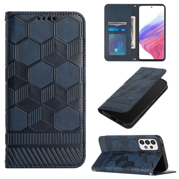 Custodia per telefono a conchiglia in pelle magnetica con trama di calcio, For Samsung Galaxy A53 5G, For Samsung Galaxy A73 5G, For Samsung Galaxy S20 FE 2022 / S20 FE 5G&4G / S20 Lite / S20 Fan Edition, For Samsung Galaxy S21 5G