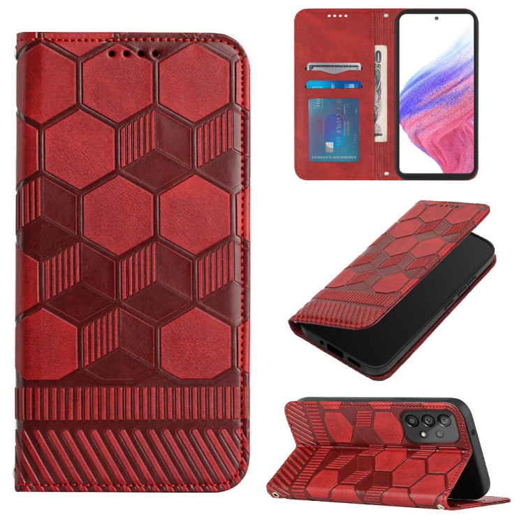 Custodia per telefono a conchiglia in pelle magnetica con trama di calcio, For Samsung Galaxy A53 5G, For Samsung Galaxy A73 5G, For Samsung Galaxy S20 FE 2022 / S20 FE 5G&4G / S20 Lite / S20 Fan Edition, For Samsung Galaxy S21 5G