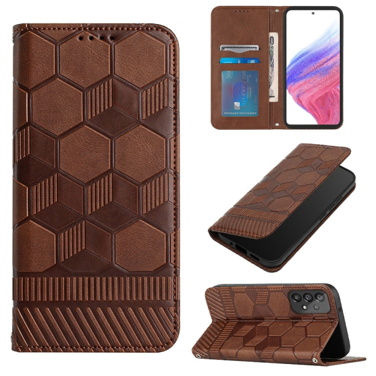 Custodia per telefono a conchiglia in pelle magnetica con trama di calcio, For Samsung Galaxy A53 5G, For Samsung Galaxy A73 5G, For Samsung Galaxy S20 FE 2022 / S20 FE 5G&4G / S20 Lite / S20 Fan Edition, For Samsung Galaxy S21 5G