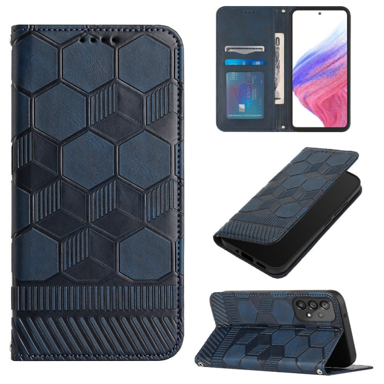 Custodia per telefono a conchiglia in pelle magnetica con trama di calcio, For Samsung Galaxy A53 5G, For Samsung Galaxy A73 5G, For Samsung Galaxy S20 FE 2022 / S20 FE 5G&4G / S20 Lite / S20 Fan Edition, For Samsung Galaxy S21 5G