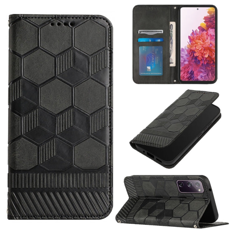 Custodia per telefono a conchiglia in pelle magnetica con trama di calcio, For Samsung Galaxy A53 5G, For Samsung Galaxy A73 5G, For Samsung Galaxy S20 FE 2022 / S20 FE 5G&4G / S20 Lite / S20 Fan Edition, For Samsung Galaxy S21 5G