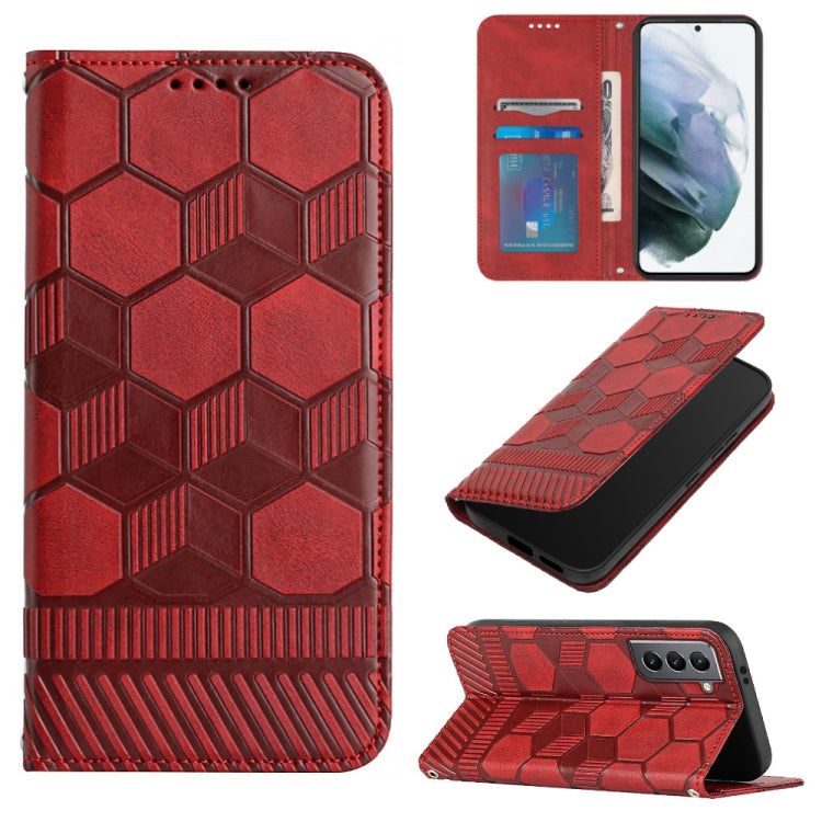Custodia per telefono a conchiglia in pelle magnetica con trama di calcio, For Samsung Galaxy A53 5G, For Samsung Galaxy A73 5G, For Samsung Galaxy S20 FE 2022 / S20 FE 5G&4G / S20 Lite / S20 Fan Edition, For Samsung Galaxy S21 5G