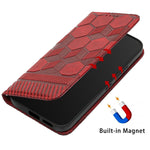 Custodia per telefono a conchiglia in pelle magnetica con trama di calcio, For Samsung Galaxy S21+ 5G, For Samsung Galaxy S21 Ultra 5G, For Samsung Galaxy S21 FE, For Samsung Galaxy S22 5G