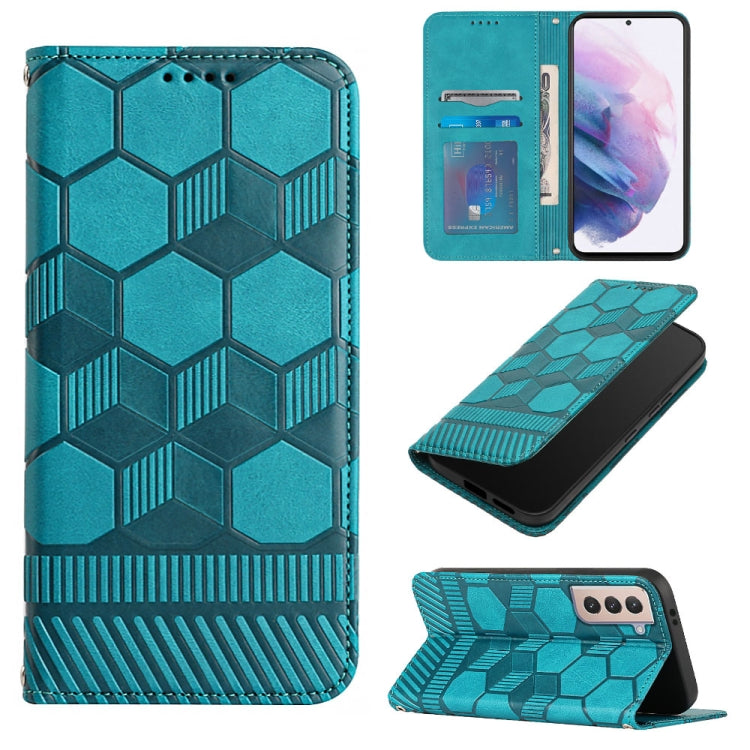 Custodia per telefono a conchiglia in pelle magnetica con trama di calcio, For Samsung Galaxy S21+ 5G, For Samsung Galaxy S21 Ultra 5G, For Samsung Galaxy S21 FE, For Samsung Galaxy S22 5G