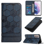 Custodia per telefono a conchiglia in pelle magnetica con trama di calcio, For Samsung Galaxy S21+ 5G, For Samsung Galaxy S21 Ultra 5G, For Samsung Galaxy S21 FE, For Samsung Galaxy S22 5G