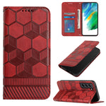 Custodia per telefono a conchiglia in pelle magnetica con trama di calcio, For Samsung Galaxy S21+ 5G, For Samsung Galaxy S21 Ultra 5G, For Samsung Galaxy S21 FE, For Samsung Galaxy S22 5G