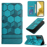 Custodia per telefono a conchiglia in pelle magnetica con trama di calcio, For Samsung Galaxy S21+ 5G, For Samsung Galaxy S21 Ultra 5G, For Samsung Galaxy S21 FE, For Samsung Galaxy S22 5G