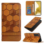 Custodia per telefono a conchiglia in pelle magnetica con trama di calcio, For Samsung Galaxy S22+ 5G, For Samsung Galaxy S22 Ultra 5G, For Samsung Galaxy A03 166mm, For Samsung Galaxy A13 4G