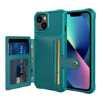 Custodia portafoglio in pelle per iPhone 14 con magnete