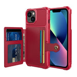 Custodia portafoglio in pelle per iPhone 14 con magnete