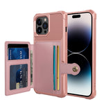 Custodia portafoglio in pelle per iPhone 14 con magnete