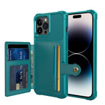 Custodia portafoglio in pelle per iPhone 14 con magnete
