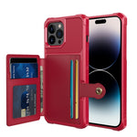 Custodia portafoglio in pelle per iPhone 14 con magnete