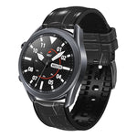 Per Huawei Watch GT3 Pro 46mm Cinturino in pelle di silicone con struttura in giuntura di bambù