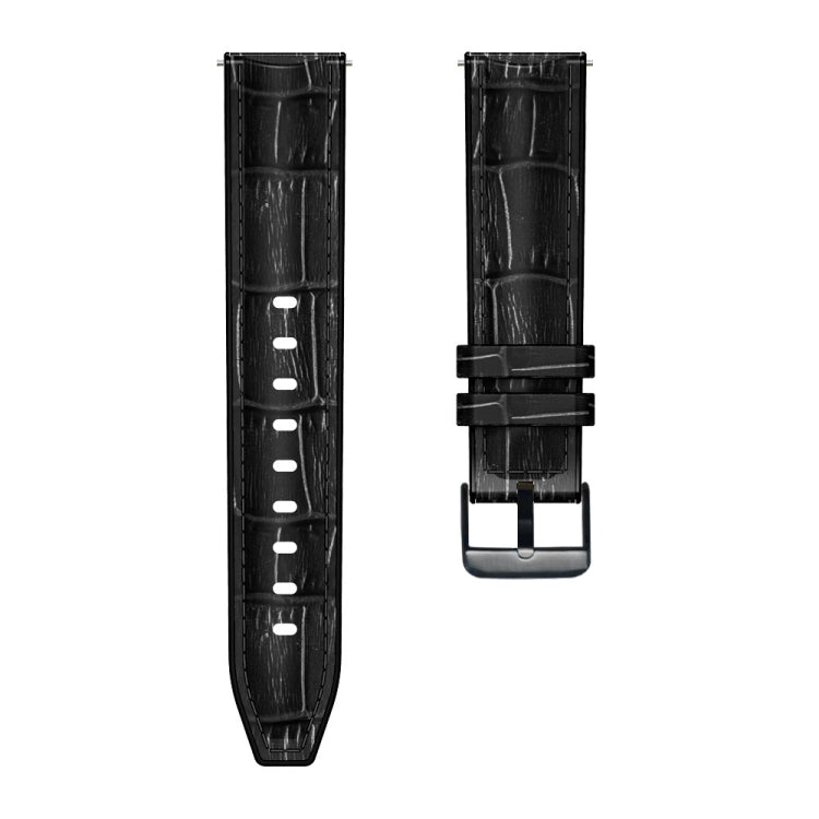 Per Huawei Watch GT3 Pro 46mm Cinturino in pelle di silicone con struttura in giuntura di bambù