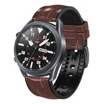 Per Huawei Watch GT3 Pro 46mm Cinturino in pelle di silicone con struttura in giuntura di bambù