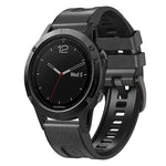 Per cinturino Garmin Fenix 7X in silicone + cinturino a sgancio rapido in pelle