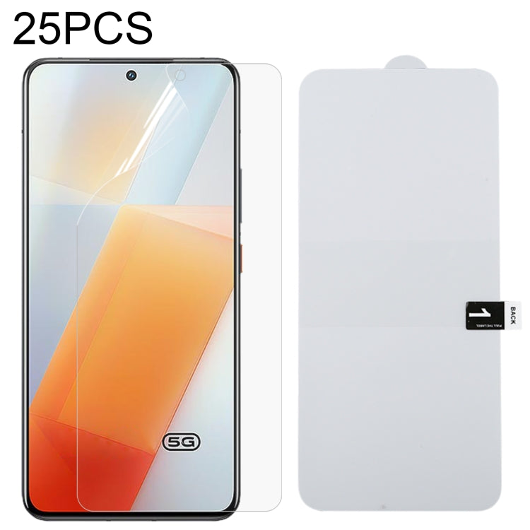 25 PCS Full Screen Protector Pellicola idrogel antideflagrante, For vivo iQOO 9 / iQOO 9T (25 PCS), For Huawei Mate 50 (25 PCS), For Huawei Mate 50 Pro (25 PCS)