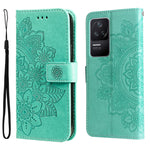Custodia in pelle goffrata con fiori a 7 petali, For Xiaomi Redmi K40S / Poco F4, For Xiaomi Redmi Note 11T Pro/Poco X4 GT