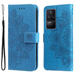 Custodia in pelle goffrata con fiori a 7 petali, For Xiaomi Redmi K40S / Poco F4, For Xiaomi Redmi Note 11T Pro/Poco X4 GT