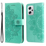 Custodia in pelle goffrata con fiori a 7 petali, For Xiaomi Redmi K40S / Poco F4, For Xiaomi Redmi Note 11T Pro/Poco X4 GT