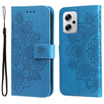 Custodia in pelle goffrata con fiori a 7 petali, For Xiaomi Redmi K40S / Poco F4, For Xiaomi Redmi Note 11T Pro/Poco X4 GT