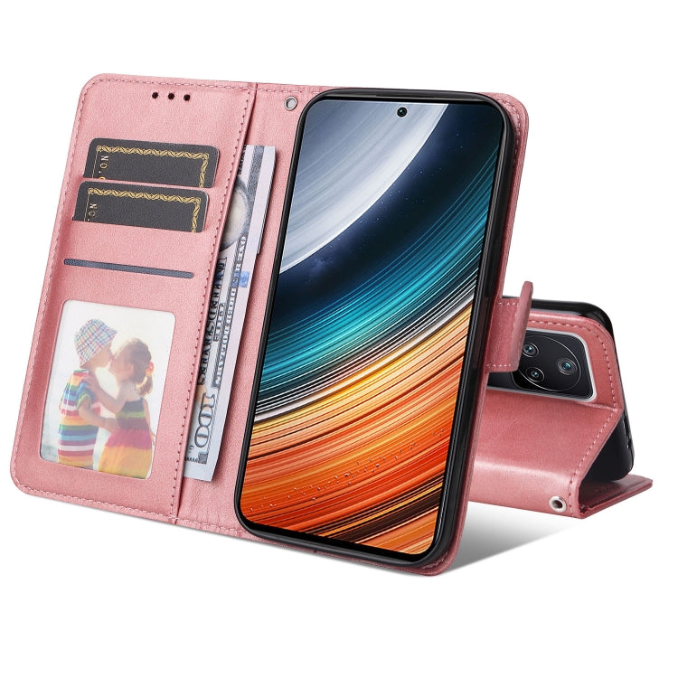 Custodia per cellulare in pelle di vitello, For Xiaomi Redmi K40S / Poco F4, For Xiaomi Redmi Note 11T Pro/Poco X4 GT