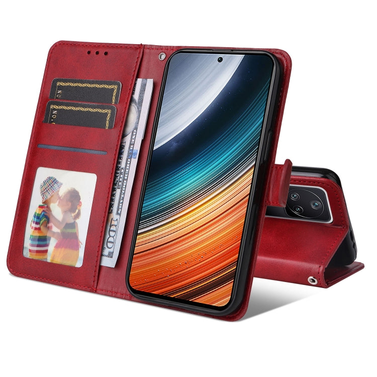 Custodia per cellulare in pelle di vitello, For Xiaomi Redmi K40S / Poco F4, For Xiaomi Redmi Note 11T Pro/Poco X4 GT