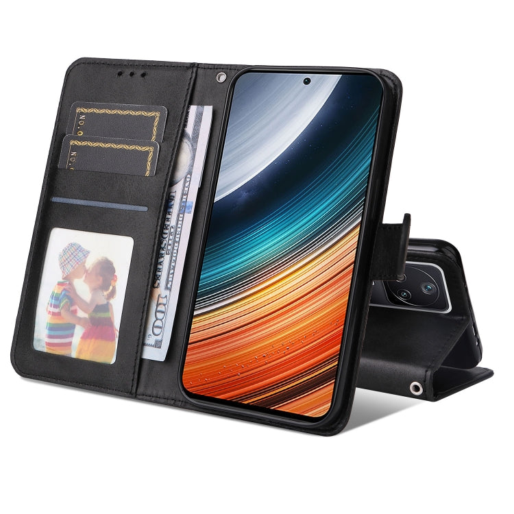 Custodia per cellulare in pelle di vitello, For Xiaomi Redmi K40S / Poco F4, For Xiaomi Redmi Note 11T Pro/Poco X4 GT