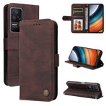 Custodia in pelle con bottone in metallo Skin Feel Life Tree, For Xiaomi Redmi K40S / Poco F4, For Xiaomi Redmi Note 11T Pro/Poco X4 GT