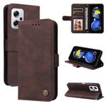 Custodia in pelle con bottone in metallo Skin Feel Life Tree, For Xiaomi Redmi K40S / Poco F4, For Xiaomi Redmi Note 11T Pro/Poco X4 GT