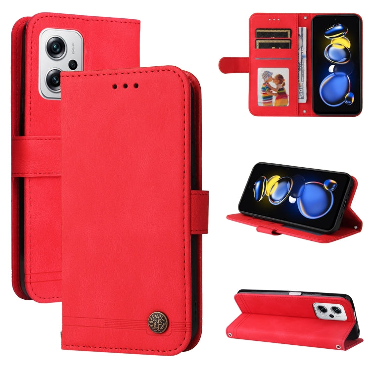 Custodia in pelle con bottone in metallo Skin Feel Life Tree, For Xiaomi Redmi K40S / Poco F4, For Xiaomi Redmi Note 11T Pro/Poco X4 GT