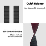 Per Xiaomi Haylou Smart Watch 2 LS02 / RS4 / RS4 Plus Cinturino magnetico in silicone con fibbia inversa