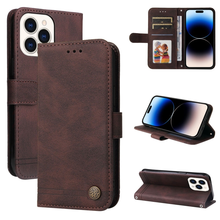 Custodia in pelle Skin Feel Life Tree, For iPhone 14, For iPhone 14 Plus, For iPhone 14 Pro, For iPhone 14 Pro Max