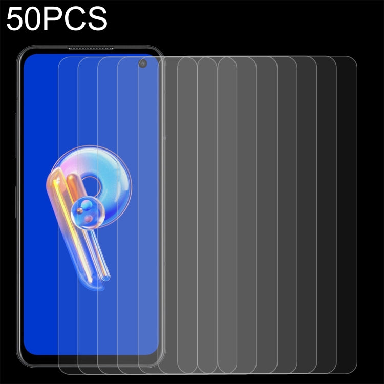 50 pellicole in vetro temperato da 0,26 mm 9H 2,5D, For Honor X8 5G / X8a / Play7T Pro(50 PCS), For Asus Zenfone 9 (50 PCS)