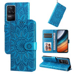 Custodia per telefono in pelle di girasole goffrata, For Xiaomi Redmi K40S / Poco F4, For Xiaomi Redmi Note 11T Pro/Poco X4 GT, For Infinix Hot 12, For Infinix Hot 12 Play