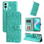 Custodia per telefono in pelle di girasole goffrata, For Xiaomi Redmi K40S / Poco F4, For Xiaomi Redmi Note 11T Pro/Poco X4 GT, For Infinix Hot 12, For Infinix Hot 12 Play