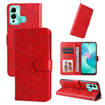 Custodia per telefono in pelle di girasole goffrata, For Xiaomi Redmi K40S / Poco F4, For Xiaomi Redmi Note 11T Pro/Poco X4 GT, For Infinix Hot 12, For Infinix Hot 12 Play