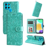 Custodia per telefono in pelle di girasole goffrata, For Infinix Smart 6