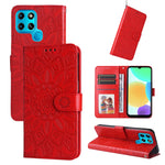 Custodia per telefono in pelle di girasole goffrata, For Infinix Smart 6