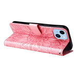 Custodia portafoglio in pelle goffrata per iPhone 14 Pro Max