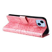 Custodia per telefono in pelle di girasole goffrata, For iPhone 14, For iPhone 14 Plus, For iPhone 14 Pro, For iPhone 14 Pro Max