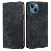 Custodia per telefono in pelle magnetica con spazzola antifurto, For iPhone 12, For iPhone 13, For iPhone 13 Pro, For iPhone 13 Pro Max