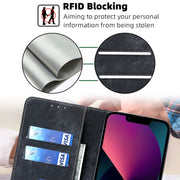 Custodia per telefono in pelle magnetica con spazzola antifurto, For iPhone 12, For iPhone 13, For iPhone 13 Pro, For iPhone 13 Pro Max