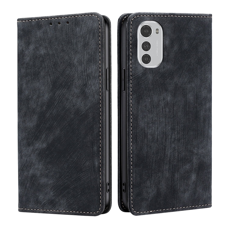 Custodia per telefono in pelle magnetica con spazzola antifurto, For LG Velvet, For Motorola Moto E32 4G, For Motorola Edge 30, For Motorola Moto G 5G 2022