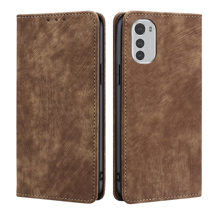 Custodia per telefono in pelle magnetica con spazzola antifurto, For LG Velvet, For Motorola Moto E32 4G, For Motorola Edge 30, For Motorola Moto G 5G 2022
