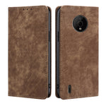 Custodia per telefono in pelle magnetica con spazzola antifurto, For Motorola Moto G Stylus/G Pro, For Motorola Moto G42 4G, For Motorola Moto G50, For Nokia C100, For Nokia C200